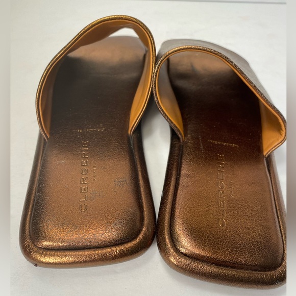 Robert clergerie ezya leather flat sandals metallic brown 36.5 - Picture 6 of 11